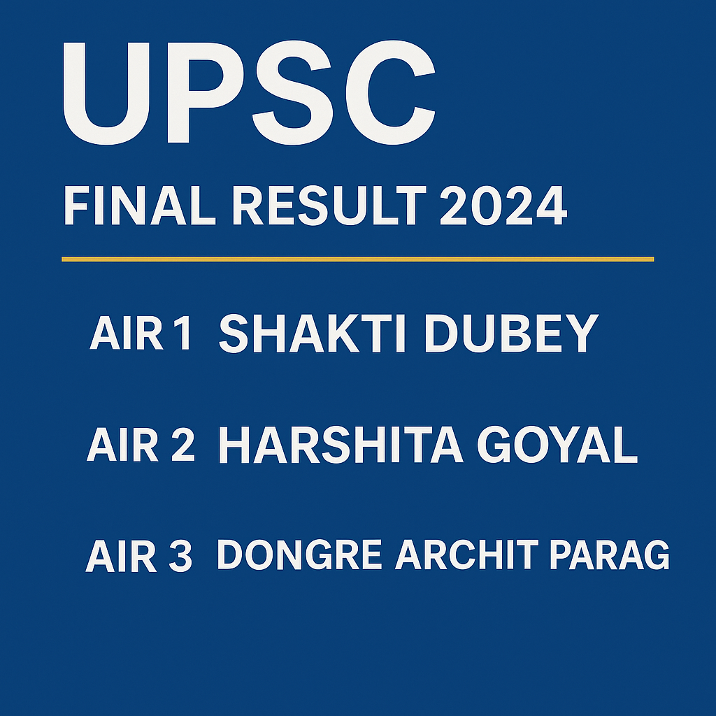 UPSC final result 2024-जानिए कैसे करे डाउनलोड-क्लिक करें |