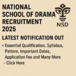 NSD Non Teaching Recruitment 2025 latest Notification out, Essential Qualification, Syllabus, Pattern, Important Dates, Application fee and many more–click here
