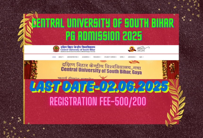 CUSB PG Admission 2025
