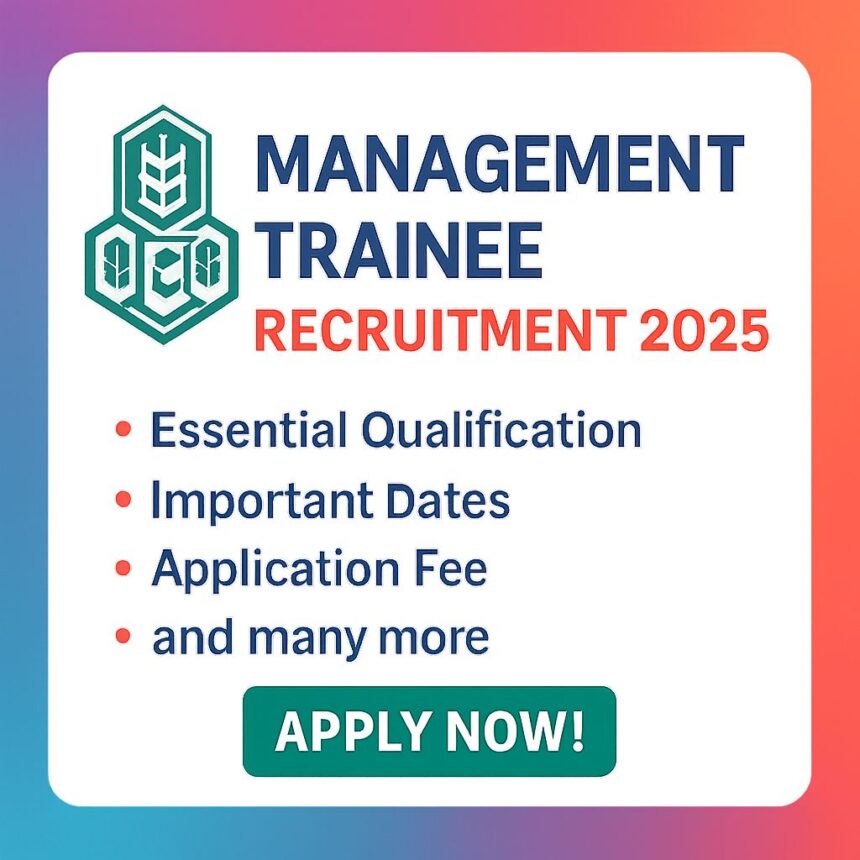 RCFL Management Trainee Recruitment 2025: Essential Qualification, Important Dates, Application fee and many more-Apply Now!