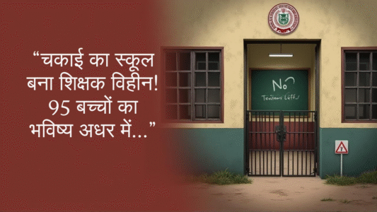 चकाई का स्कूल बना शिक्षक विहीन! 95 बच्चों का भविष्य अधर में...”